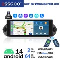Android 14 64G DAB+ Autoradio Für VW NEW Beetle 2001-2010 Carplay GPS RDS KAM BT