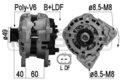 ERA 209261A Generator, Lichtmaschine für VW UP! (121, 122, BL1, BL2, BL3, 123)