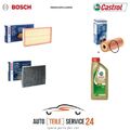 Servicekit 3 Filter Bosch für  BMW 3 E46 318 316 sxu+6 Liter Öl 5w30