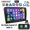 DAB Für Skoda Superb II 3T4 2008-2015 Carplay 64G Android15 Autoradio GPS FM KAM
