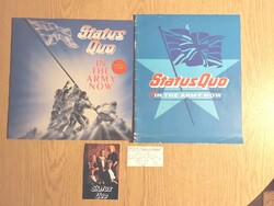 Status Quo = In The Army Now Vinyl LP + Tourprogramm & Ticket.