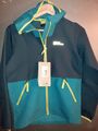 Jack Wolfskin Jacke Mädchen Junge 128 blau türkis turbulence softshell Herbst