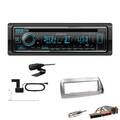 Kenwood 1-DIN Receiver Autoradio DAB+ CD Bluetooth für Ford KA 1996-2008 silber