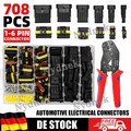 708x AMP Superseal Stecker Sortiment Kabelsteckser Set 1 2 3 4 5 6 polig Kfz Pkw