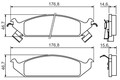 BOSCH Bremsbelagsatz Scheibenbremse 0 986 494 313 für CHRYSLER DODGE JX CIRRUS