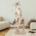 XXL Kratzbaum für Katzen Katzenkratzbaum Stabiler Katzenbaum Kletterbaum 112 cm