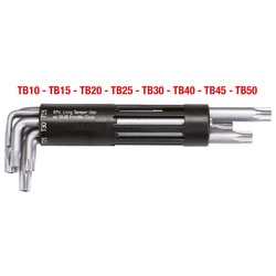 KS Tools  3 in 1 Torx-Winkelstiftschlüssel-Satz mit Bohrung,8-tlg lang