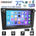 Für Opel Corsa C D Zafira B Astra H Autoradio GPS DAB+ Carplay Android 14 6+128G