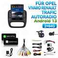 Android 13 Für Opel Vivaro B Renault Trafic DAB+ CarPlay Autoradio Navi +MIK KAM