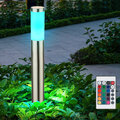 Außen Steh LED Stand Lampe Leuchte Garten Beleuchtung RGB Fernbedienung Hof Weg