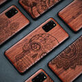 Handy Hülle Für Samsung Galaxy S24 S23 S22 S21 S20 Note 20 Ultra Holz Case Cover