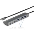 Renkforce  3 Port USB 3.2 Gen 1-Hub (USB 3.0) mit eingebautem SD-Kartenleser,...