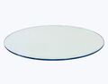 Glasplatte Tischplatte rund ESG D 50/60/70/80/90cm für HOLZFASS FASS WEINFASS