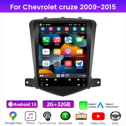 Android 13 Carplay Autoradio GPS NAVI RDS WIFI BT Für Chevy Cruze 2009-2015 32GB