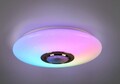 TRIO LIGHTING LED DECKENLEUCHTE MUSIK LAUTSPRECHER WEISS MIT BLUETOOTH RGB LAUTS