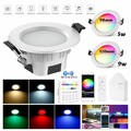 5W-9W Bluetooth LED Einbaustrahler RGB+WW+CW Einbauleuchte Decken WIFI Dimmbar