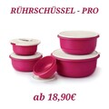 Tupperware Rührschüssel Pro Varianten beere Spritzschutzdeckel, Schüssel NEU