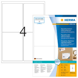 400 HERMA Adressetiketten 10313 weiß 99,1 x 139,0 mm