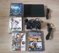 Sony Playstation 2 PS2 Konsole Slim Schwarz inkl. Controller und Spiele Bundle