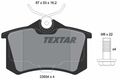 TEXTAR 2355406 TEXTAR Bremsbelagsatz, Scheibenbremse für CITROËN