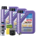 Motoröl 5W40 LIQUI MOLY High Tech 3L+MANN Ölfilter+Spülung+Ölablassschraube