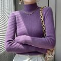 Damen Winter Rollkragenpullover Pulli Strickpullover Pullover Sweater Herbst