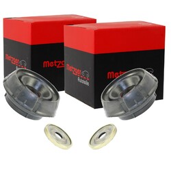 2X METZGER DOMLAGER MIT WÄLZLAGER VORNE BEIDSEITIG PASSEND FÜR DACIA DOKKER