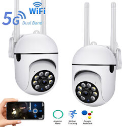 2x 1080 FUNK WLAN IP NETZWERK CAMERA Outdoor AUßEN ÜBERWACHUNGSKAMERA