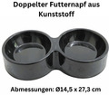 Doppel Hundenapf Katzennapf Futternapf  Wassernapf Fressnapf Futterbar Trinknapf