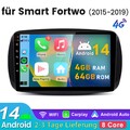 Für Benz Smart Forfour Fortwo 453 Android14 Apple Carplay Autoradio GPS Nav 64GB