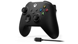 MICROSOFT Wireless Controller + USB C Kabel Schwarz für PC, Xbox One, Series S,