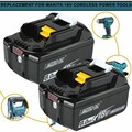 2X 8,0Ah Akku 18V Original für Makita BL1860B- 2er Set - 197422-4 BL1850 BL1830