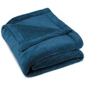 CelinaTex Kuscheldecke 150x200cm Blau Coral-Fleece Oeko-TEX Winter Sofa Decke