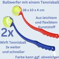 2x Ballschleuder mit Ball Hundespielzeug Ballwerfer Wurfschleuder Wurfarm 38cm