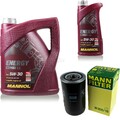 Motor-Öl 6L MANNOL 5W-30 Combi LL+MANN-FILTER Filterpaket Filterpaket