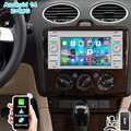 64G Autoradio Carplay Android 14 KAM DAB+ Für Ford Focus Transit MK7 Fiesta Kuga