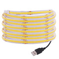 5V COB LED Stripe Streifen USB Leiste Band Lichtschlauch Leuchte Schrankleuchte