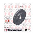 2x Bremsscheibe ZIMMERMANN 590.2854.52 passend für SUZUKI TOYOTA LEXUS