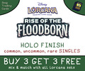 Disney Lorcana - Aufstieg der Überschwemmungsfolie - Einzelkarten - Neuwertig - 3 kaufen 3 erhalten 3