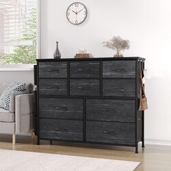 Kommode mit 6 Schubladen aus Stoff Sideboard Schrank Anrichte Highboard
