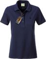 JAN 8009 Bio Baumwolle Basic Polo Shirt Damen Organic COMPANIEER Navy Blau ...