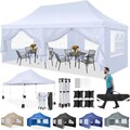 3x6M/3x3M Pavillon Wasserdicht Faltpavillon Pop Up Partyzelt Gartenzelt UV 50+