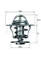 MAHLE Thermostat für OPEL COMMODORE C,MONZA A,OMEGA A,REKORD D E,SENATOR A B
