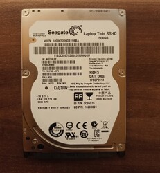 Seagate Laptop Thin SSHD 500GB 5400RPM SSD+HDD Hybrid 2,5" SATA ST500LM000
