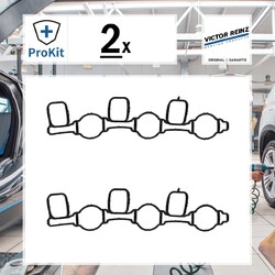 2x ORIGINAL® Victor Reinz Dichtung, Ansaugkrümmer für VW Touareg Phaeton Audi