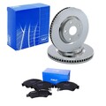 SKF BREMSSCHEIBEN 240mm + BELÄGE VORNE passend für HONDA JAZZ 2 GD LOGO CITY