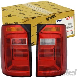 2x TYC HECKLEUCHTE RÜCKLEUCHTE LINKS/RECHTS passend für VW CADDY IV SAB SAJ