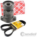FEBI RIEMENSPANNER + CONTI KEILRIPPENRIEMEN passend für OPEL ASTRA F T92