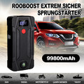 99800MAH AUTO KFZ STARTHILFE JUMP STARTER 12V LADEGERÄT BOOSTER POWERBANK PKW DE