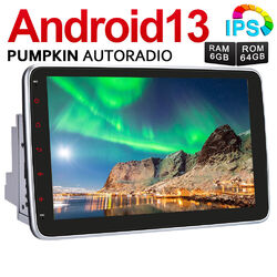 Pumpkin 10.1" 8 Kern Android 13 Autoradio 2 DIN GPS Navi 6GB 64GB DAB Bluetooth